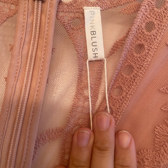 Pinkblush pink lace maxi dress - Picture 3 of 5